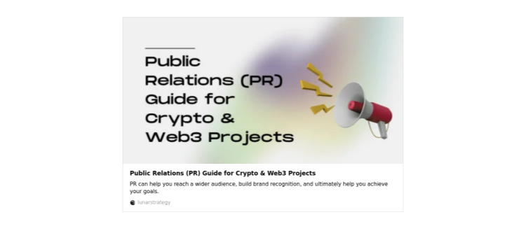 Lunar Strategy PR guide for crypto and Web3 projects