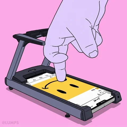 fingers on mobile