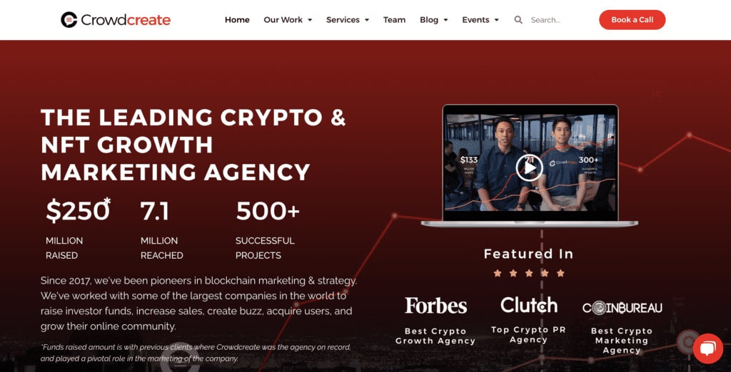 Crowdcreate Home Page