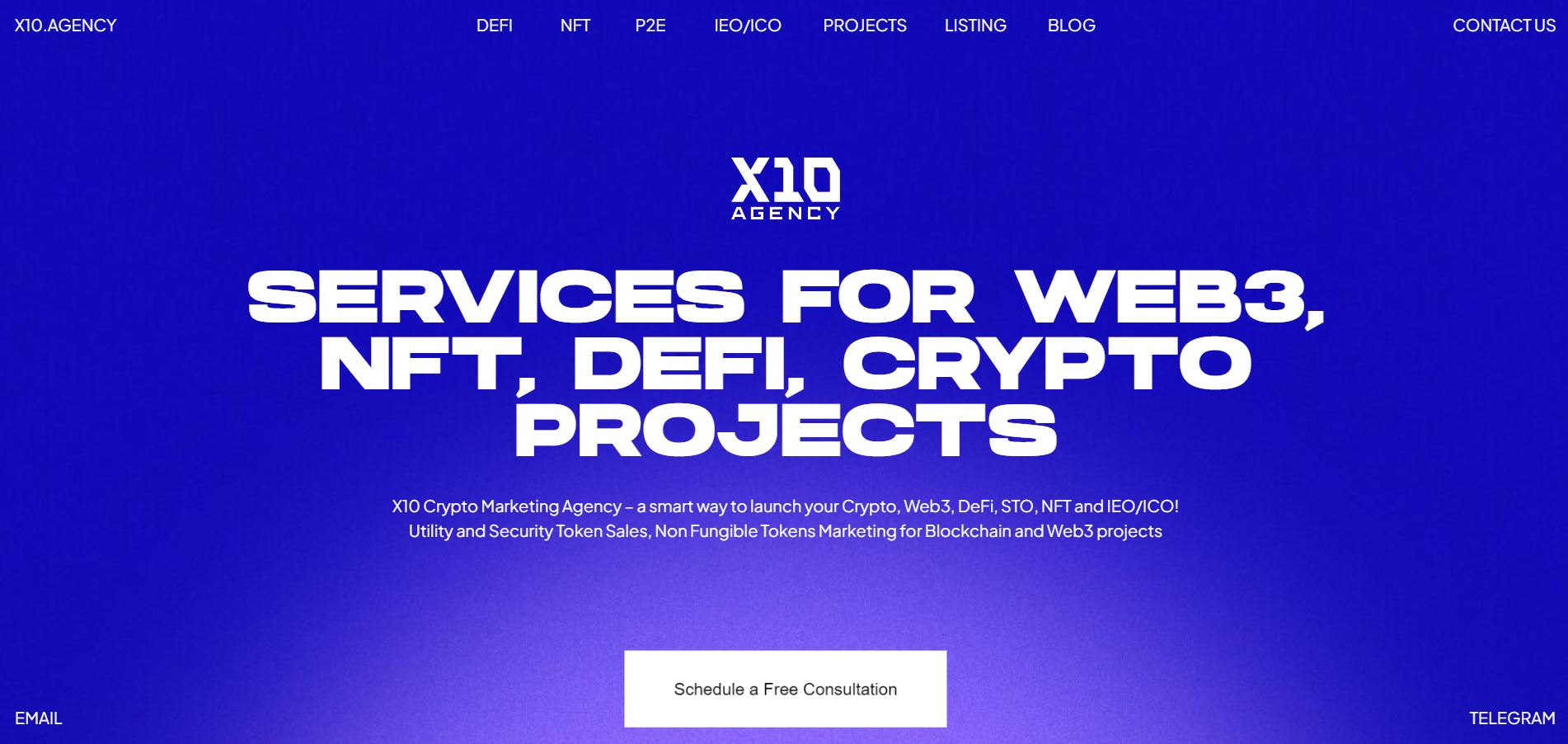 x10 agency homepage