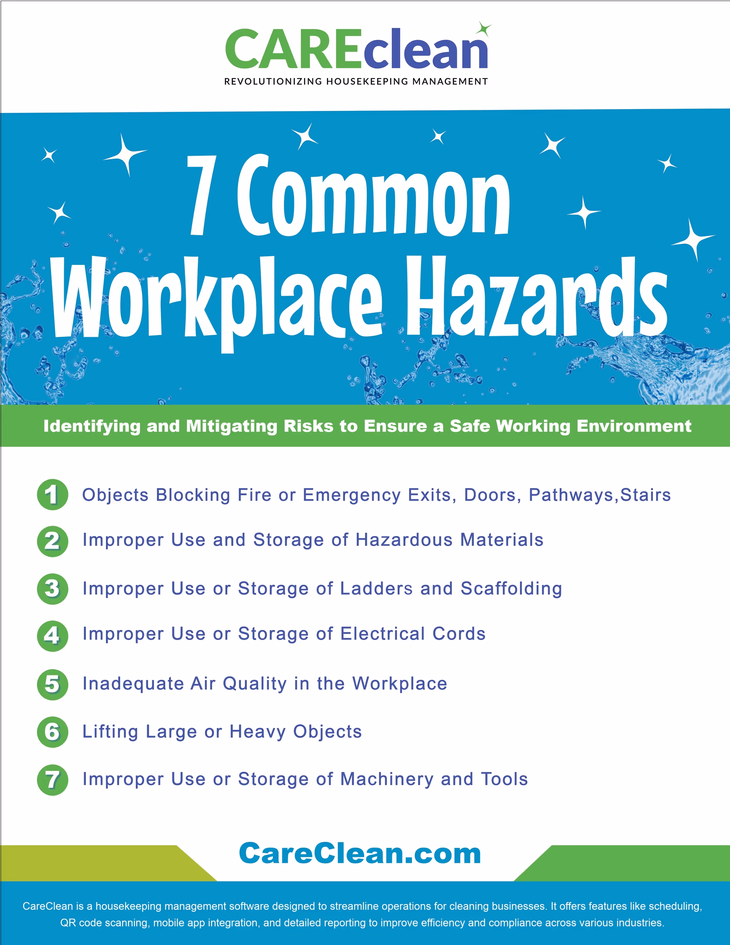 A flyer for a workshop on how to use workplace hazard.