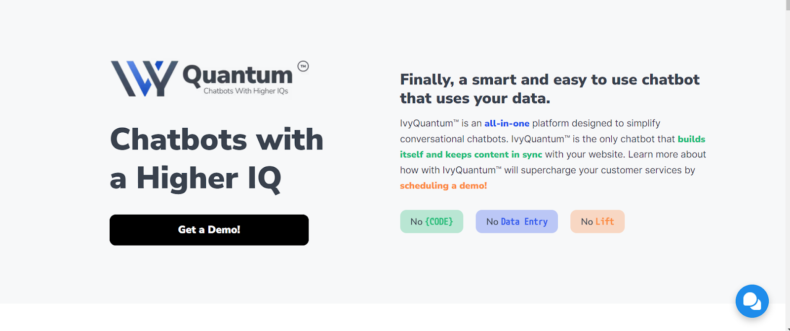 ivy.ai homepage
