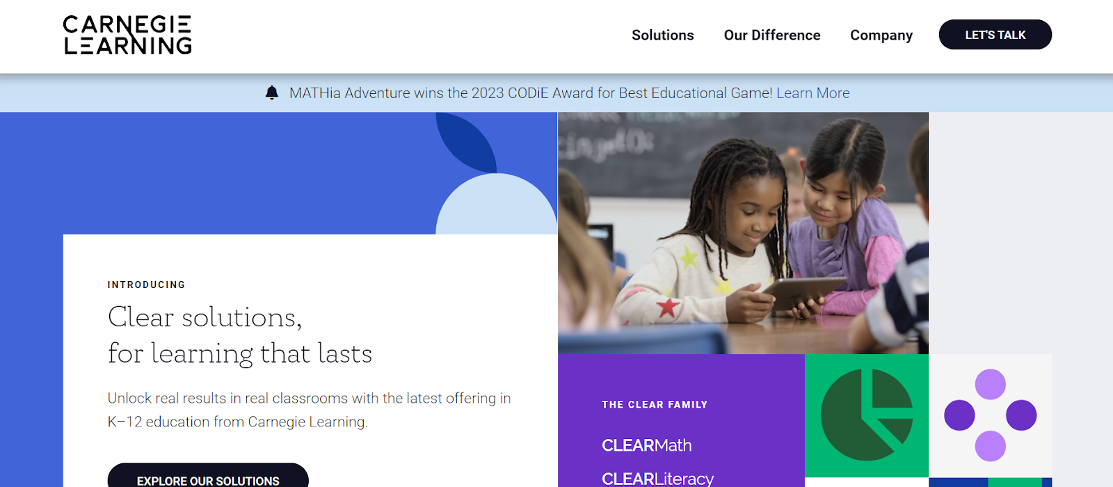 carnegie learning homepage