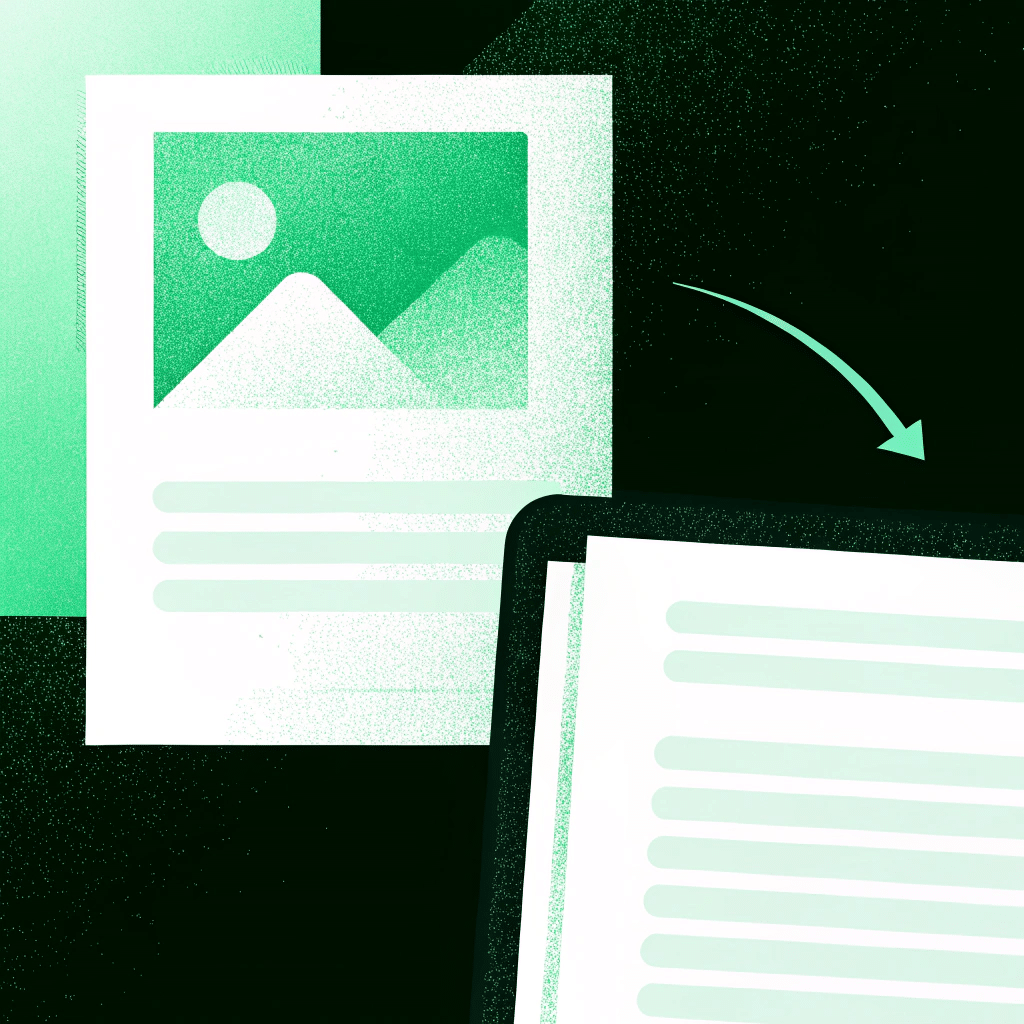 Image to Text Illustration