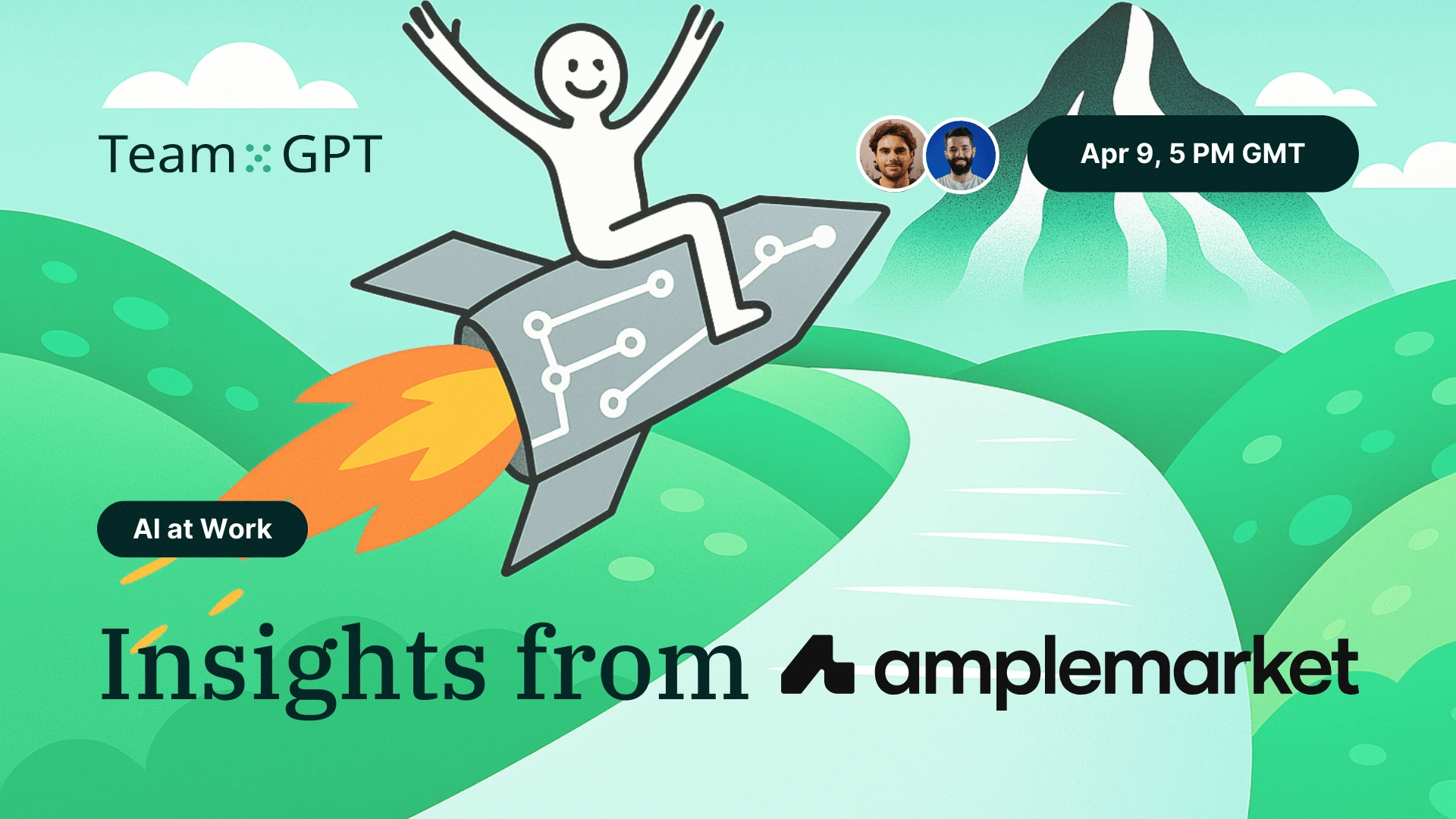 Banner regarding the insights from Amplemarket
