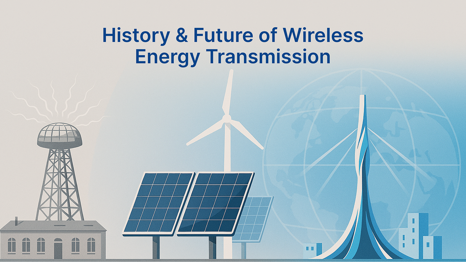 Smart power grid at night