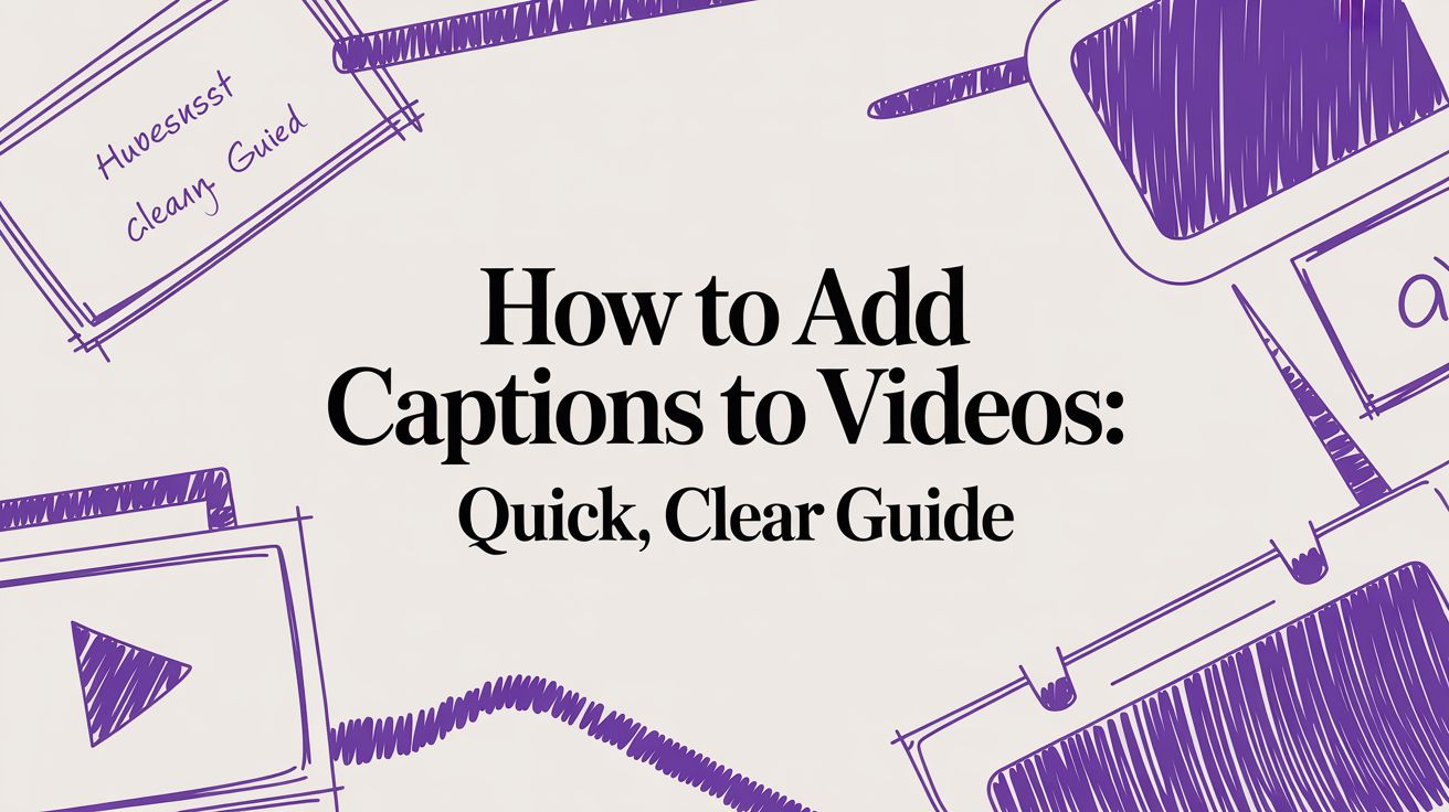 How to add captions to videos: Quick, clear guide