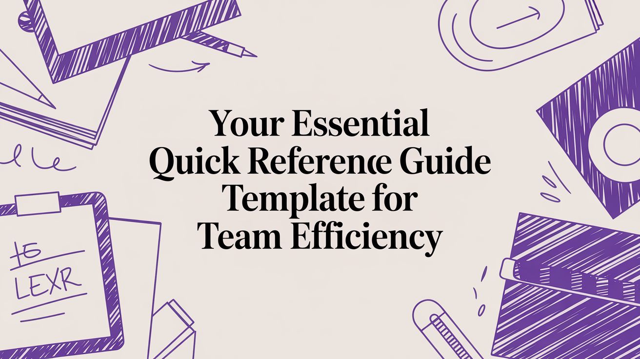 Your Essential Quick Reference Guide Template for Team Efficiency