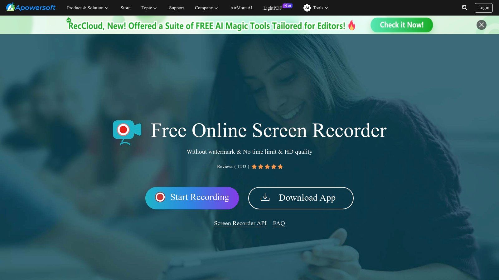 Apowersoft Free Online Screen Recorder