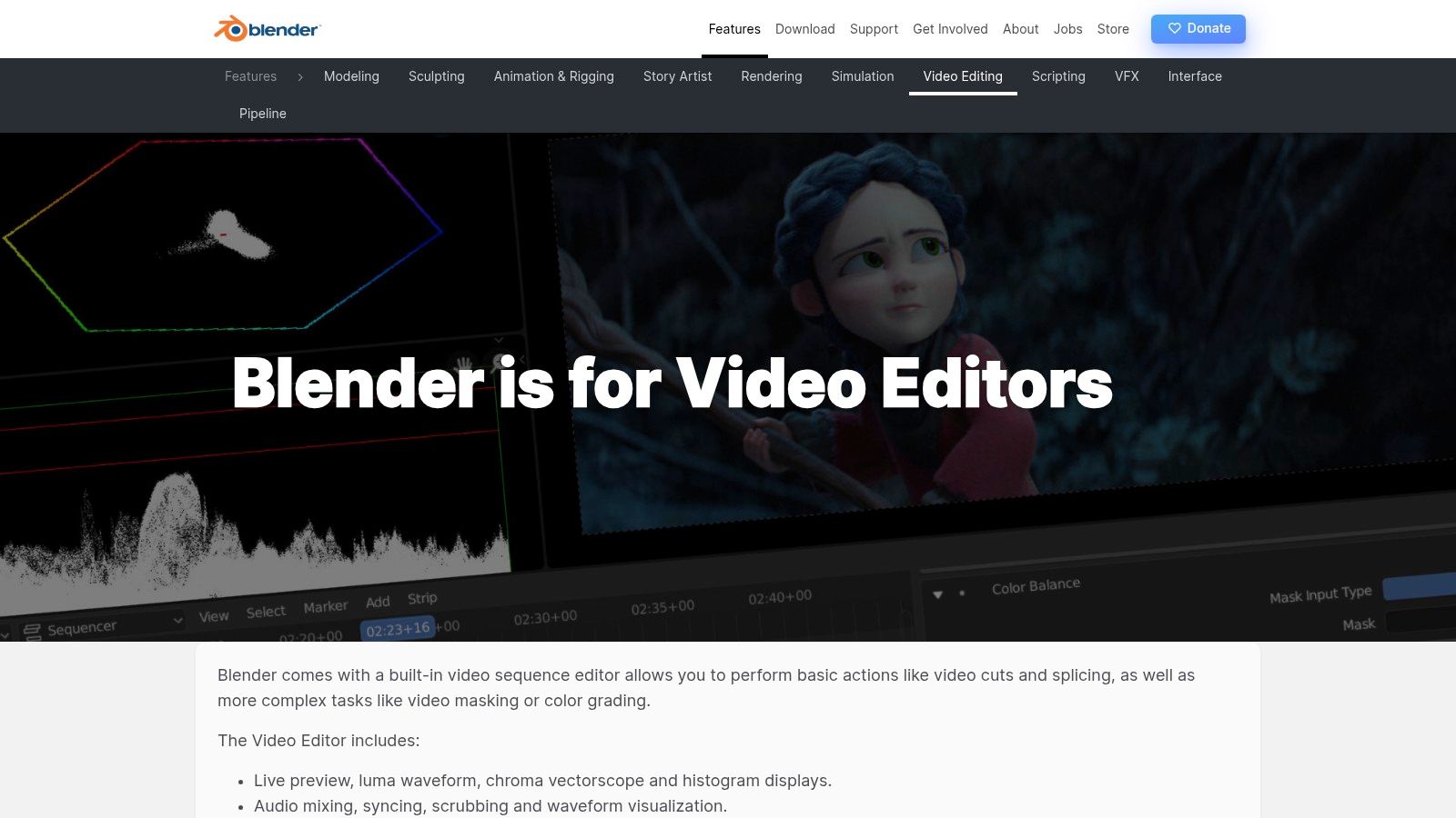 Blender — Video Sequence Editor