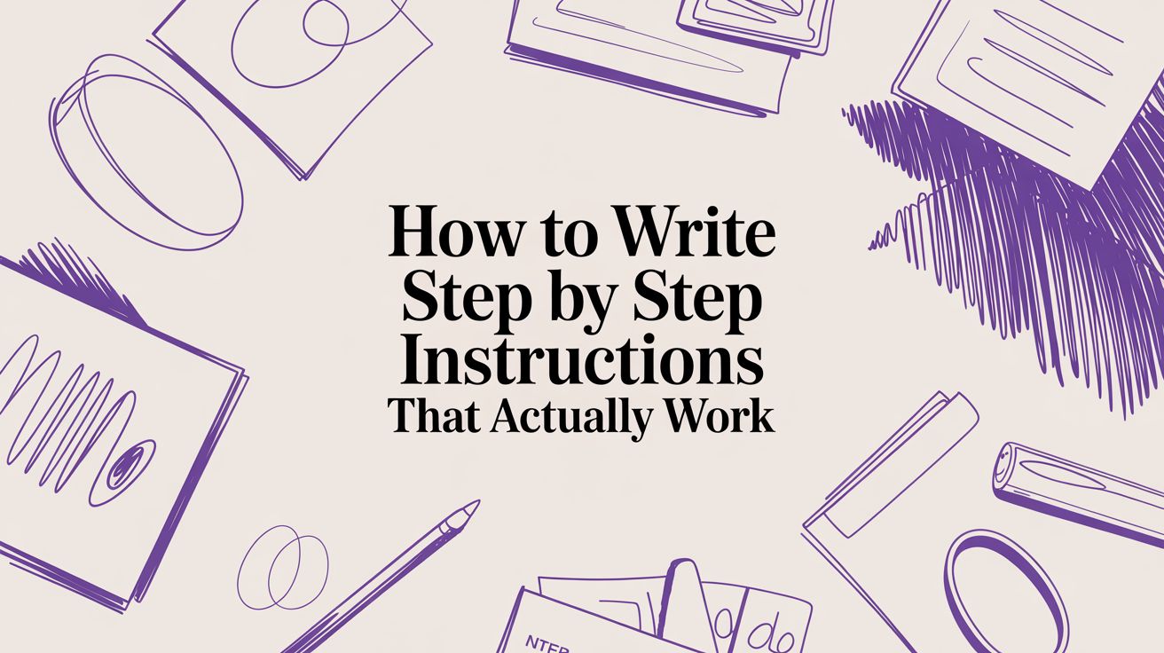 How to Write Step by Step Instructions That Actually Work