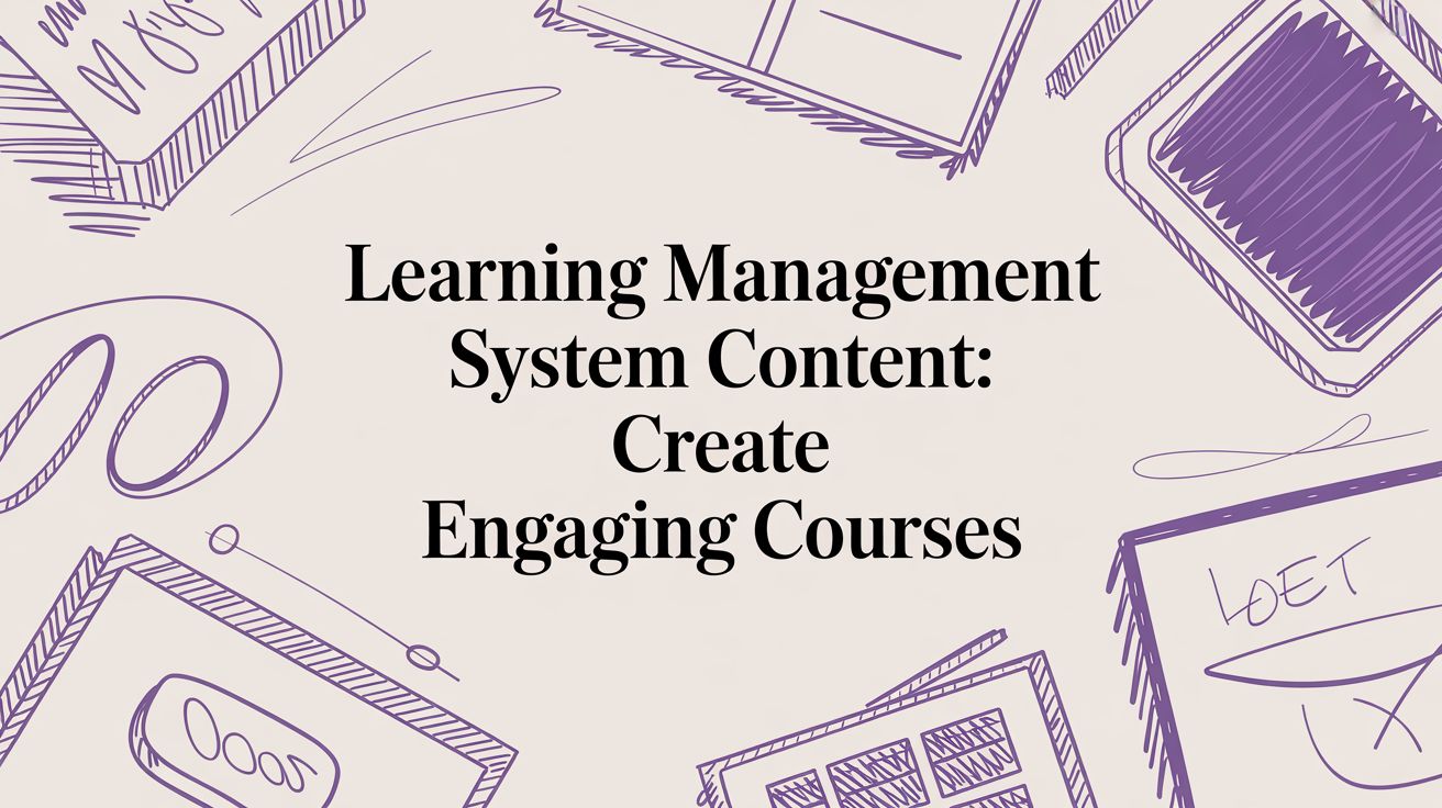 Learning management system content: Create Engaging Courses