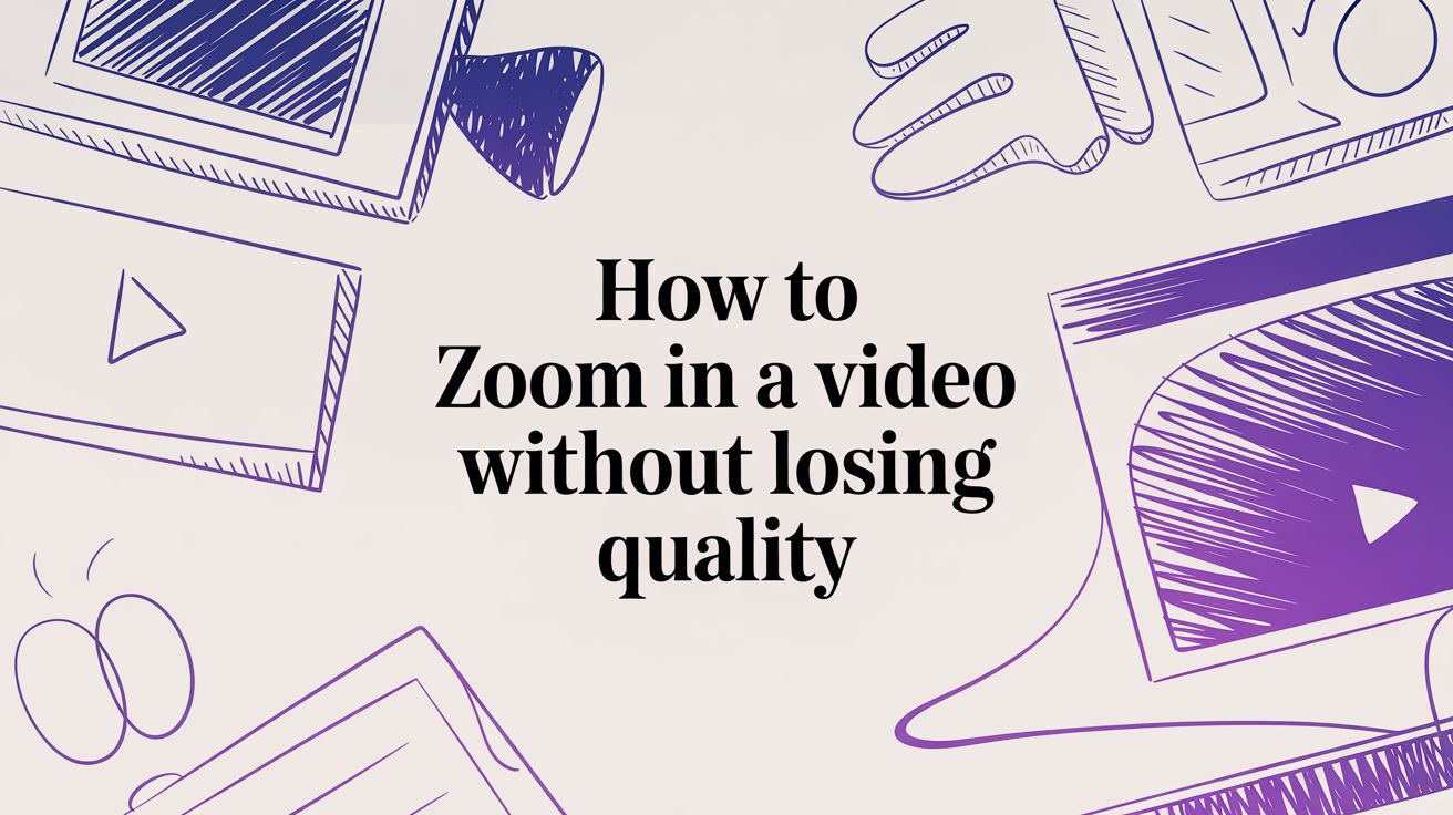 How to Zoom in a Video Without Losing Quality