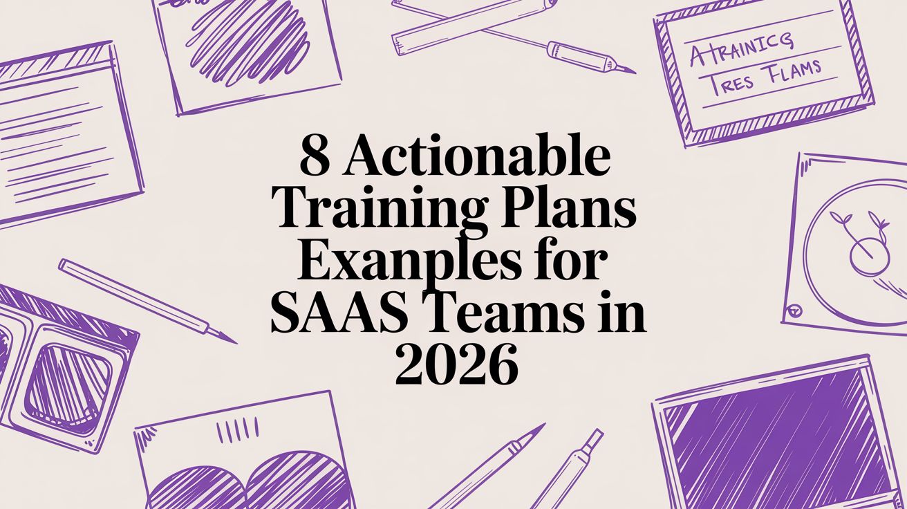 8 Actionable Training Plans Examples for SaaS Teams in 2026