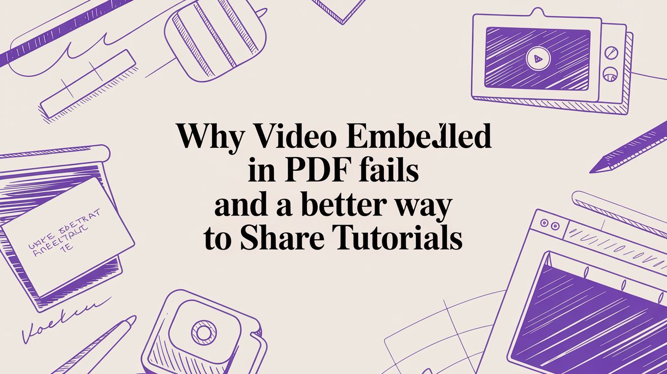 Why Video Embedded in PDF Fails and a Better Way to Share Tutorials