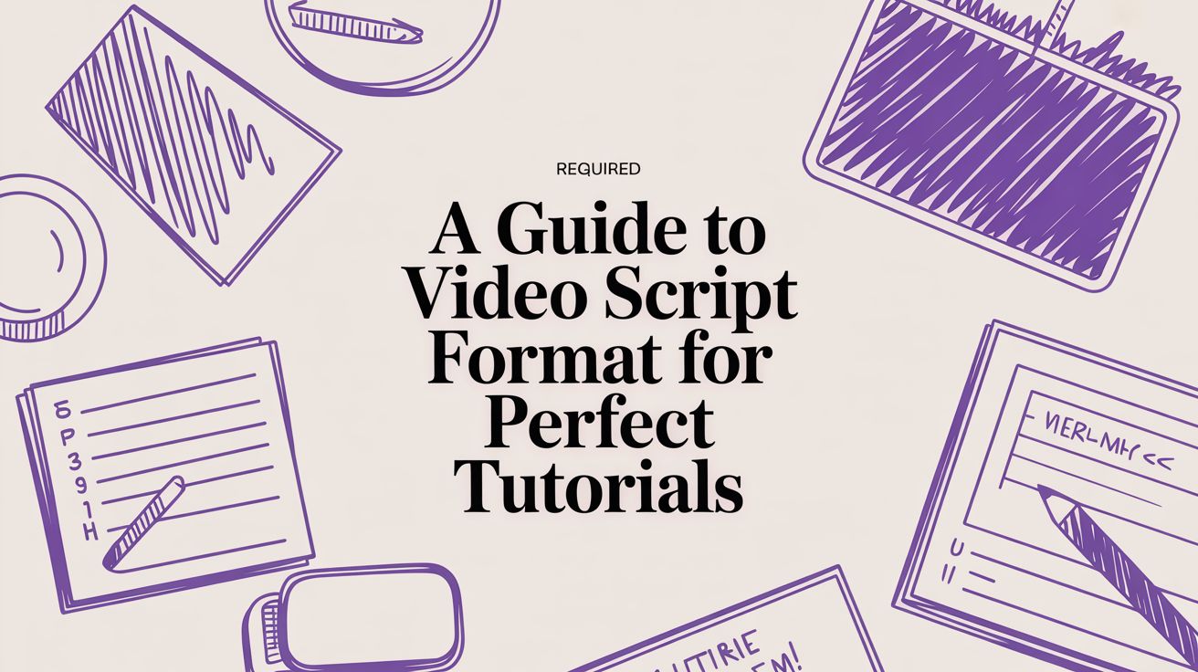 A Guide to Video Script Format for Perfect Tutorials