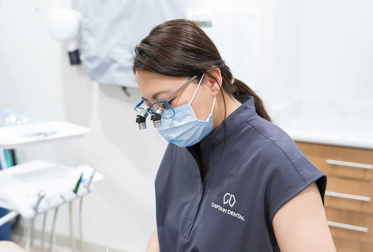 Dental marketing and branding dentist working