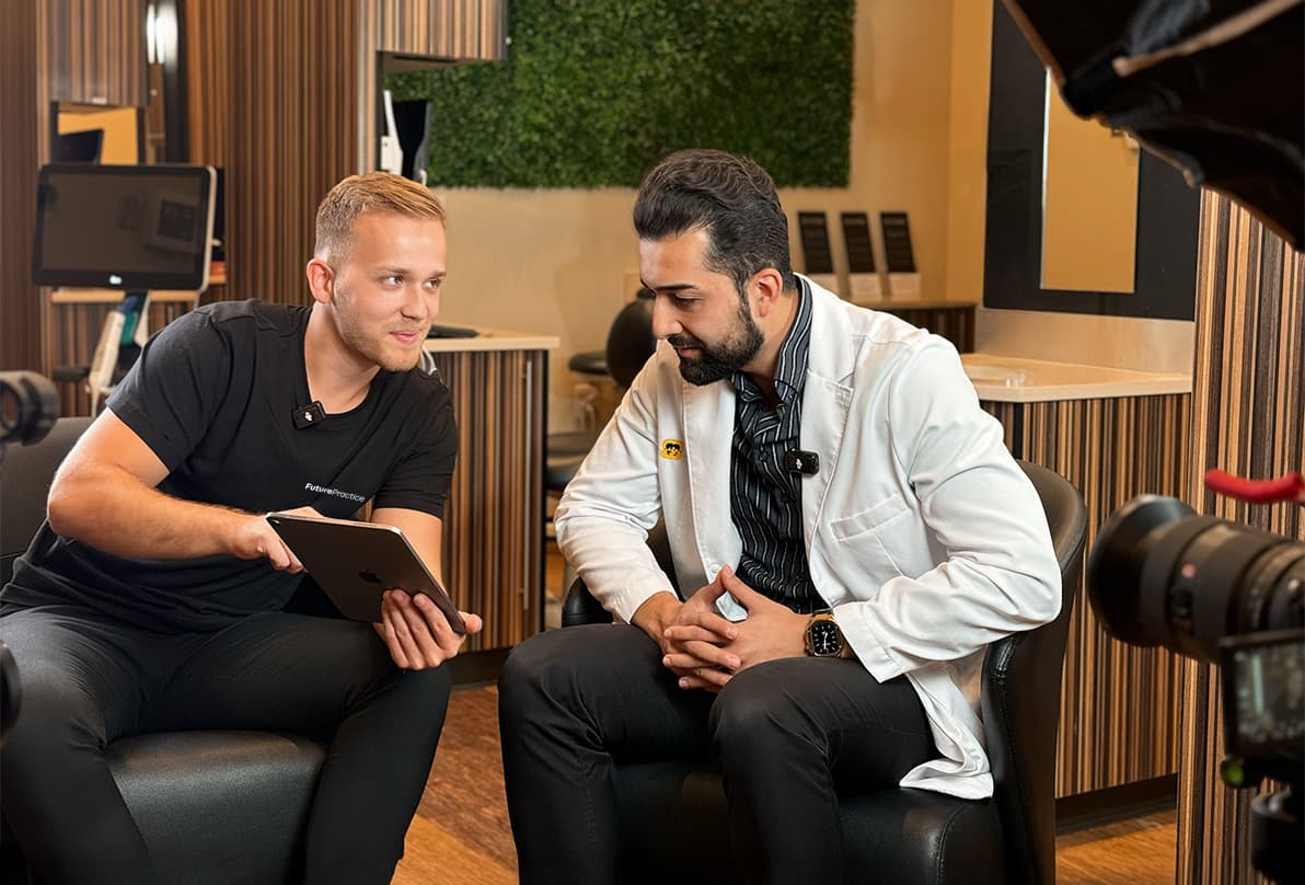 Dental marketing and branding behind the scenes with doctor