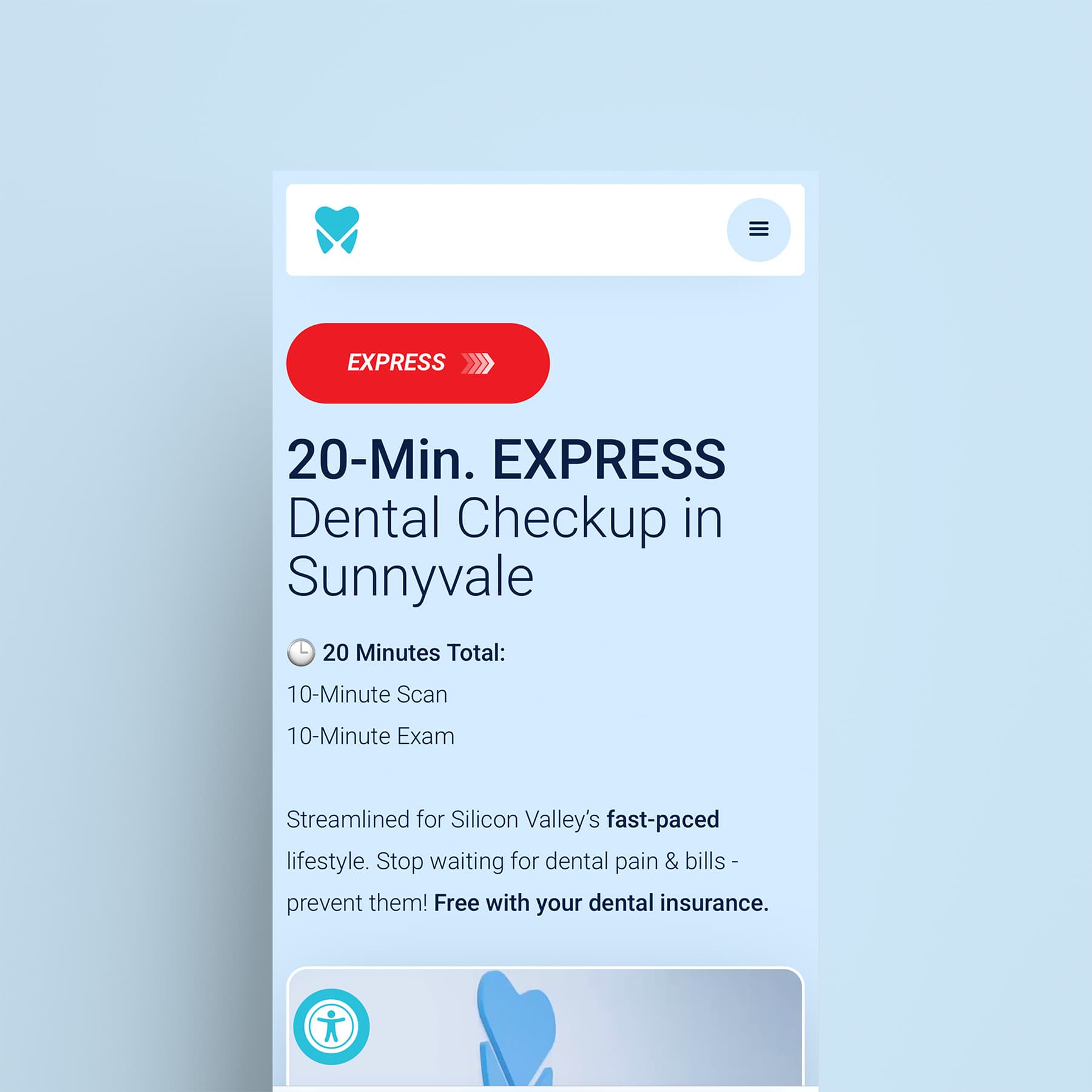 Dental marketing and branding website mockups