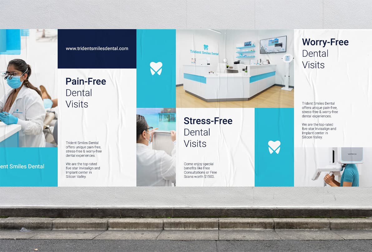 Dental marketing and branding street posters