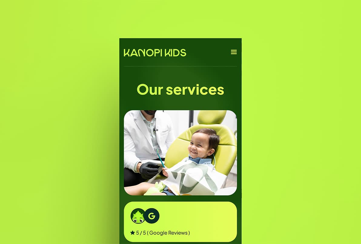 Dental marketing and branding mobile mockup