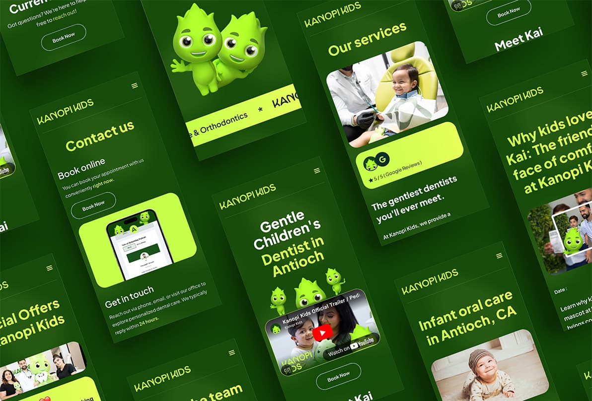 Dental marketing and branding mobile mockups