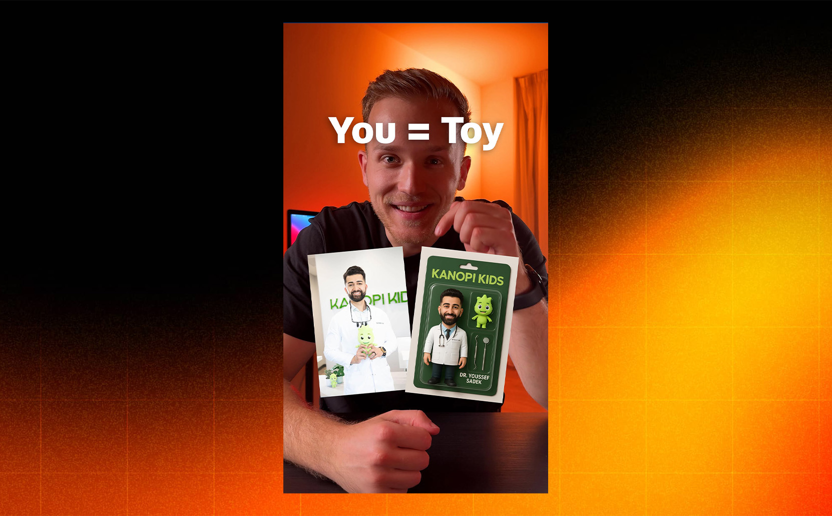 Bored of the usual dental clinic content? Try something different: turn yourself into a toy