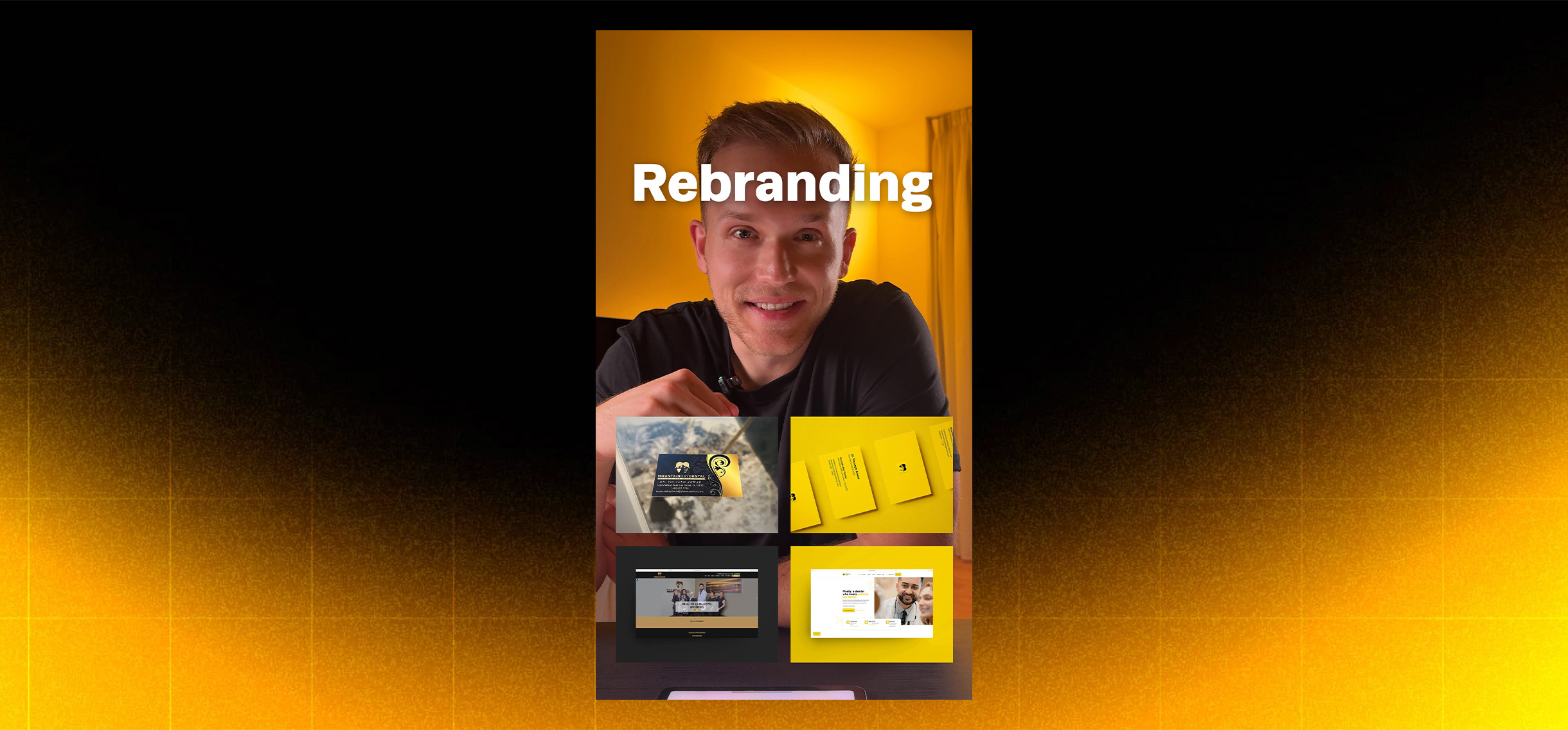 A glow-up in gold: how a simple color swap transformed Mountain Bay Dental