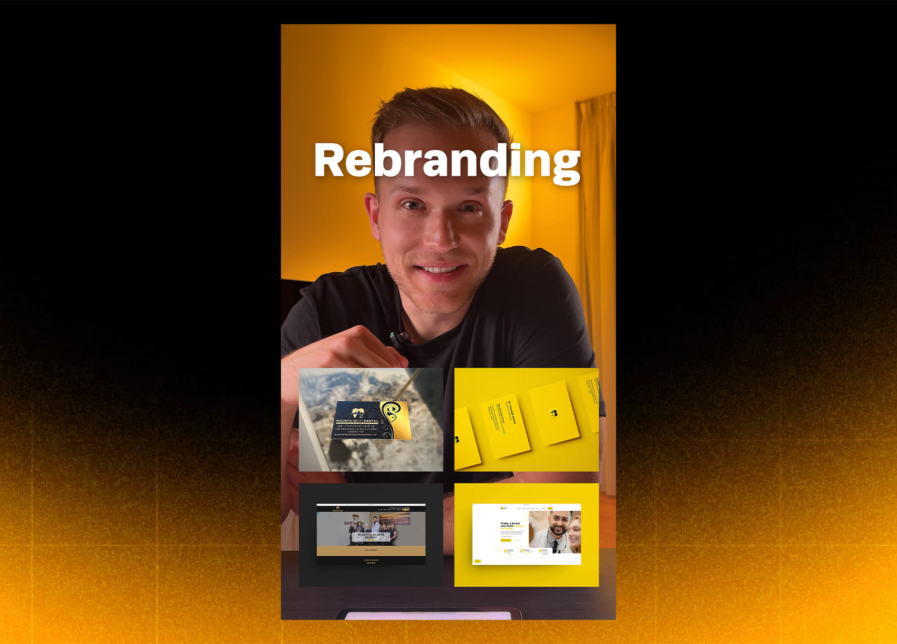 A glow-up in gold: how a simple color swap transformed Mountain Bay Dental