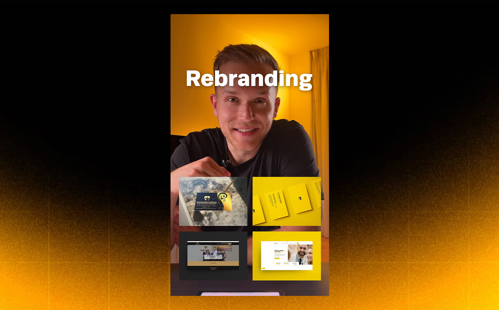 A glow-up in gold: how a simple color swap transformed Mountain Bay Dental