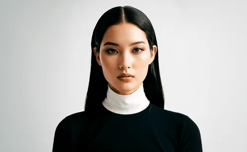 woman posing with white background