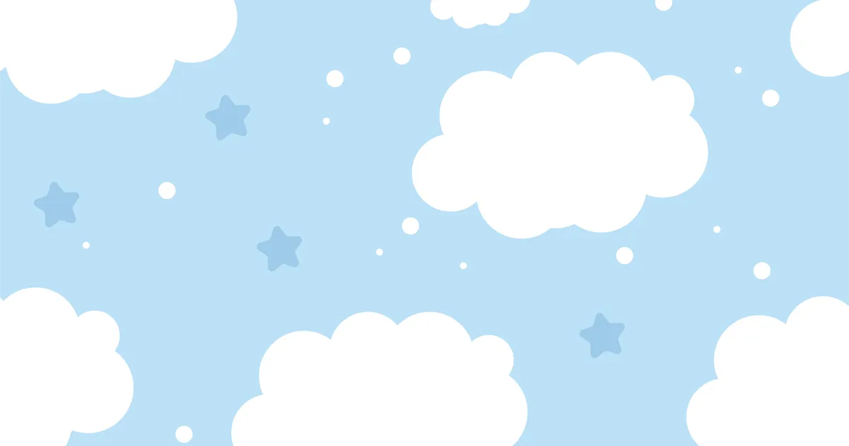 Cloud with blue sky and many stars in the sky.