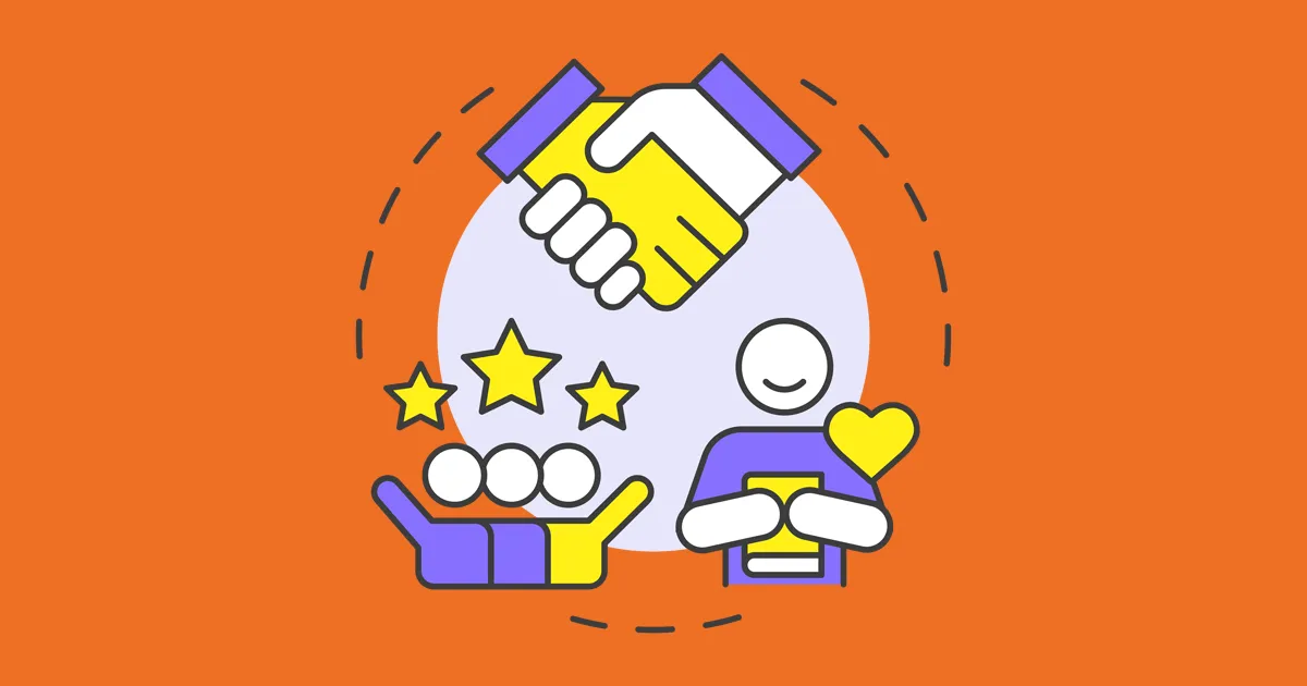 Build trust multi color concept icon. Fair customer service. Business responsibility. Benefit of ethical branding. Round shape line illustration.