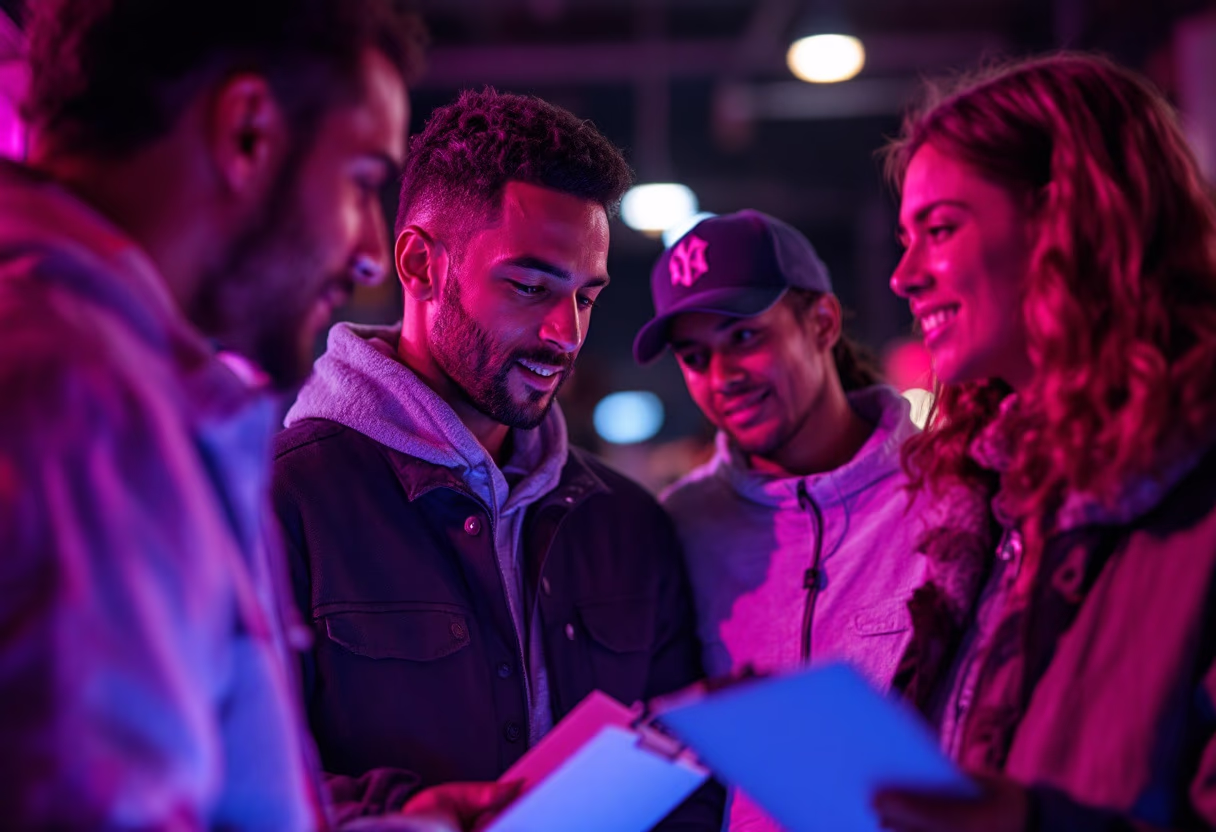 image of volunteers working at an event