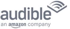Gray Audible logo