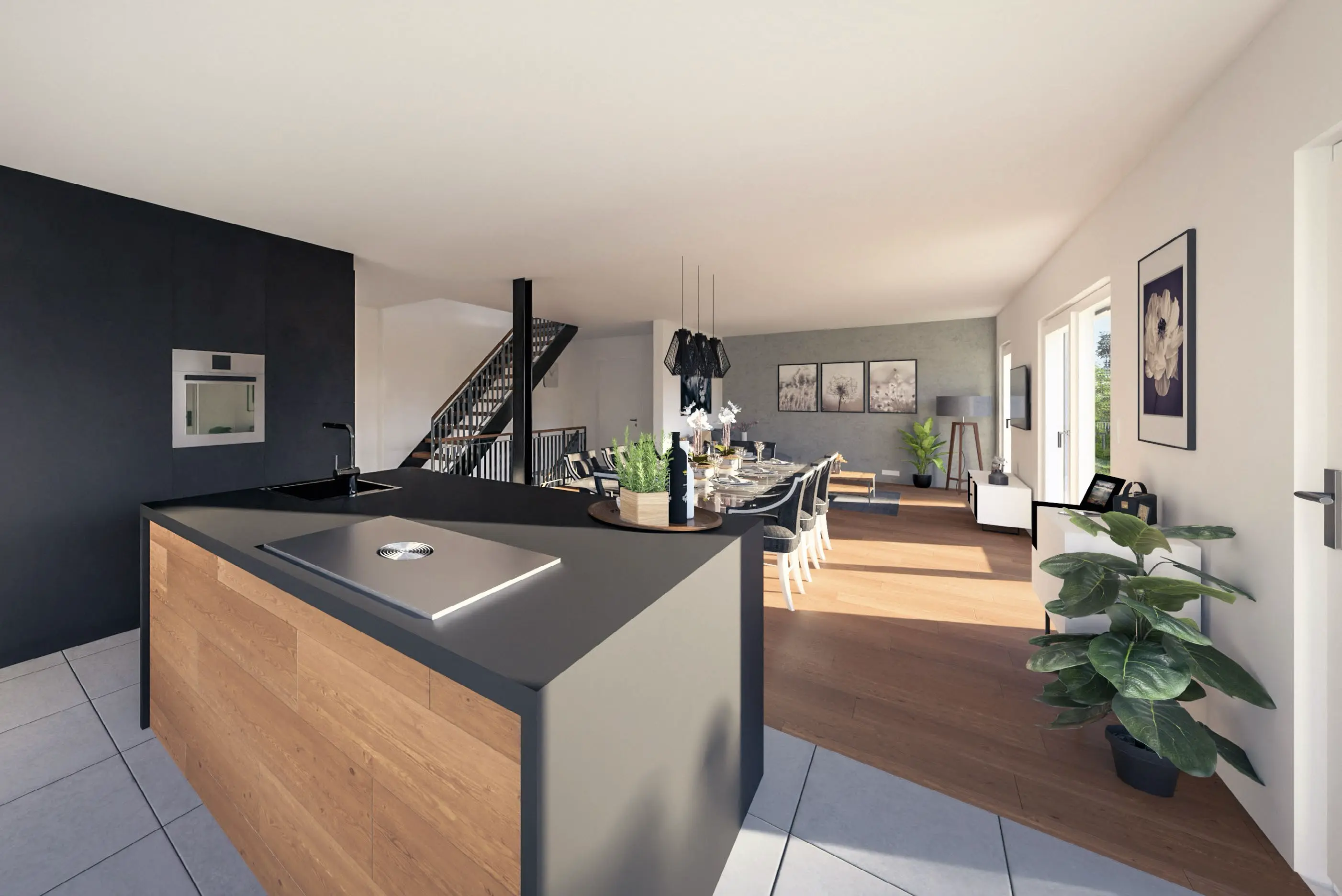 Küche im Haus mit Grundstück Perfektes Perfekt 1, gebaut von Hauser Massivbau