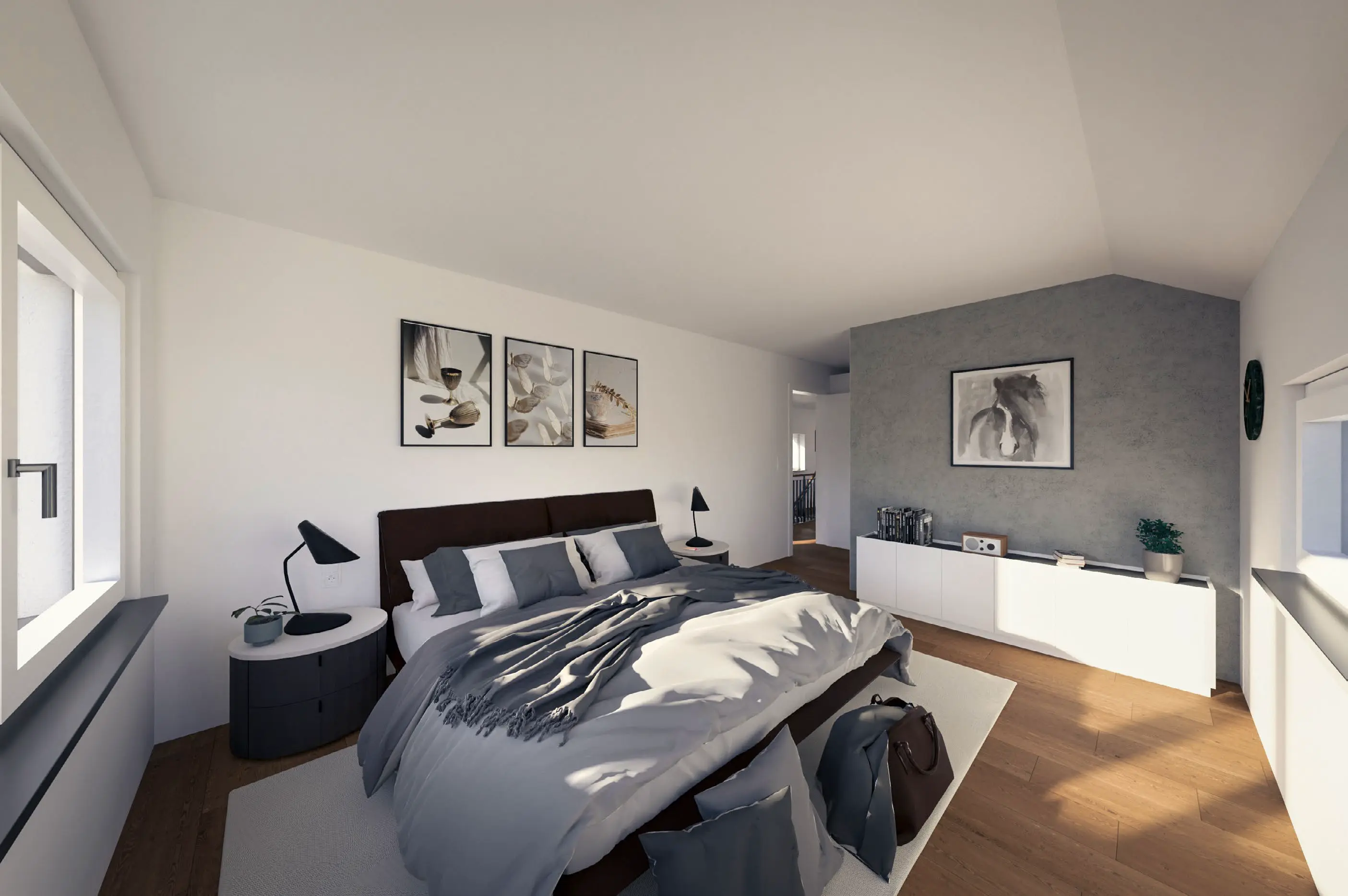 Schlafzimmer im Haus mit Grundstück Perfektes Perfekt 1, gebaut von Hauser Massivbau