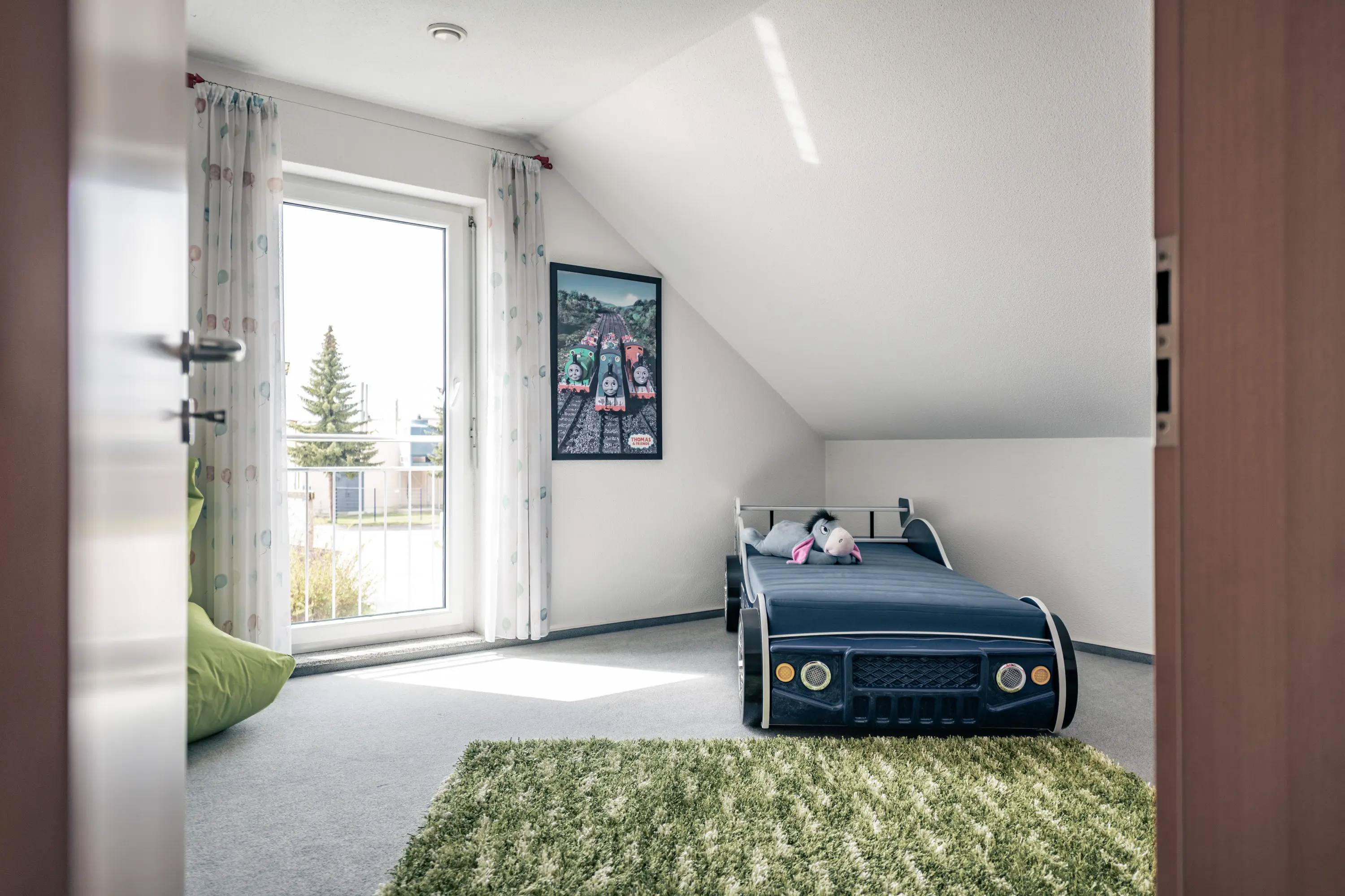 Kinderzimmer offen im Einfamilienhaus Basic in Vöhringen, gebaut von Hauser Massivbau