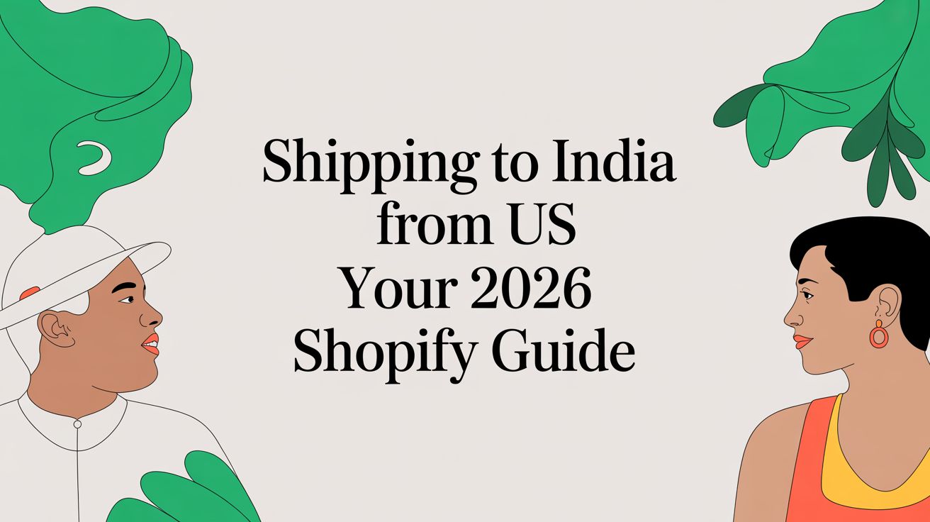 Shipping to India From US Your 2026 Shopify Guide