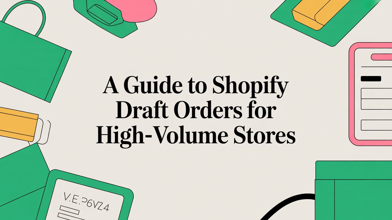 A Guide to Shopify Draft Orders for High-Volume Stores