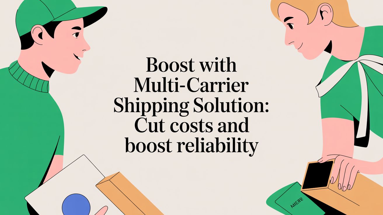 Boost with multi-carrier shipping solution: Cut costs and boost reliability