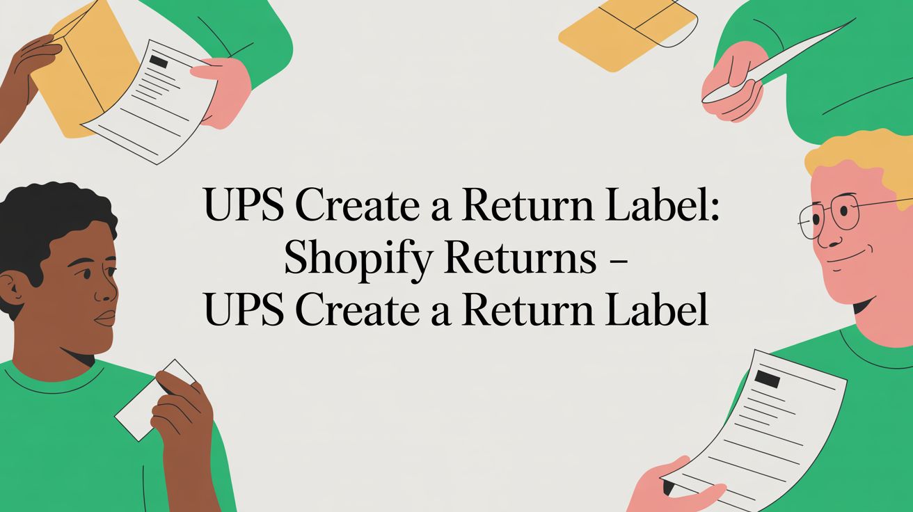 Ups Create a Return Label: Shopify Returns - ups create a return label