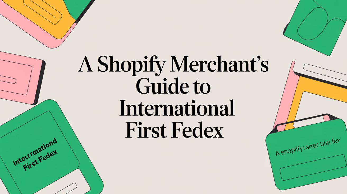 A Shopify Merchant's Guide to international first fedex