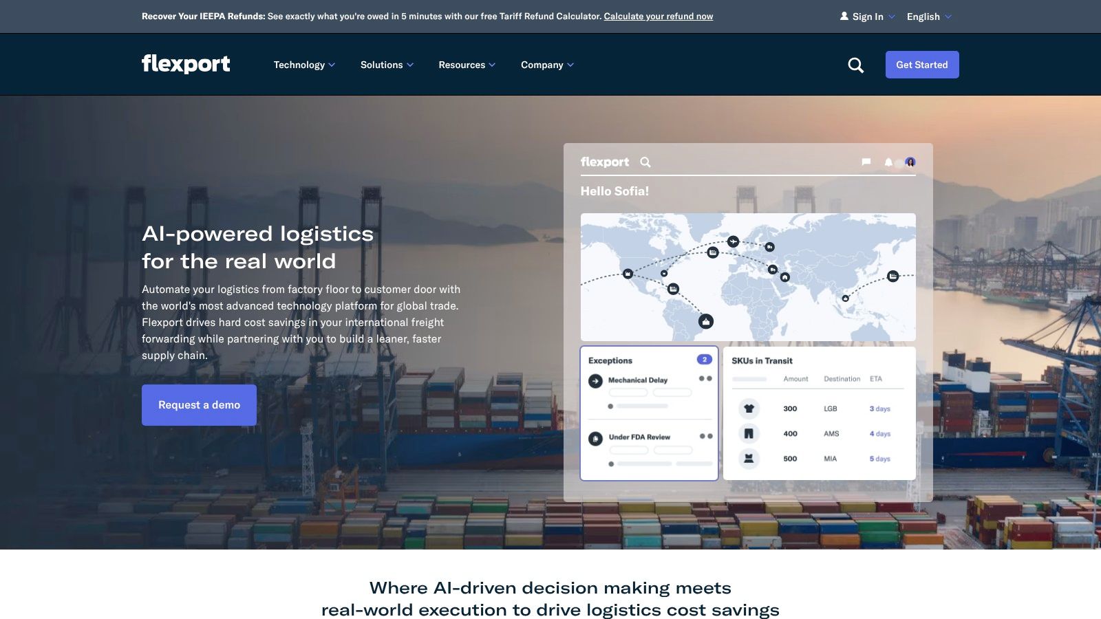 Flexport (Freight + E‑commerce Fulfillment)