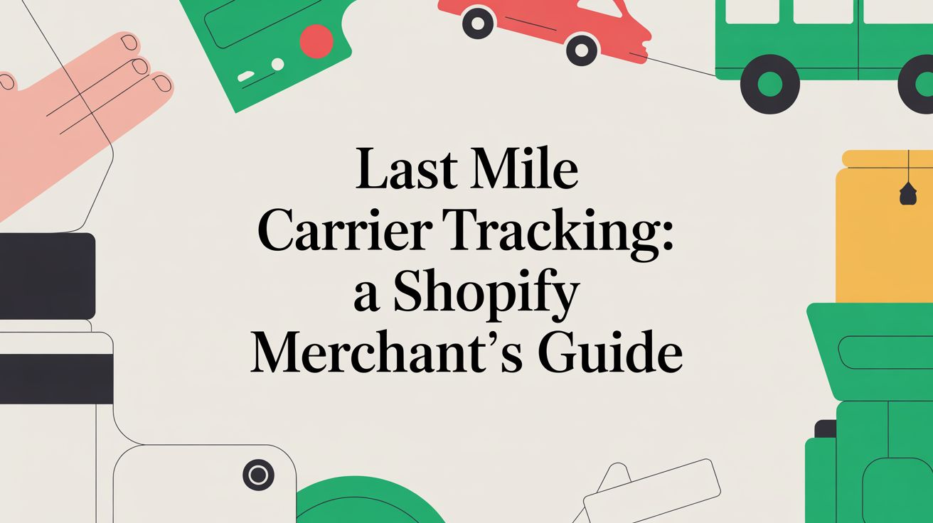 Last Mile Carrier Tracking: A Shopify Merchant's Guide