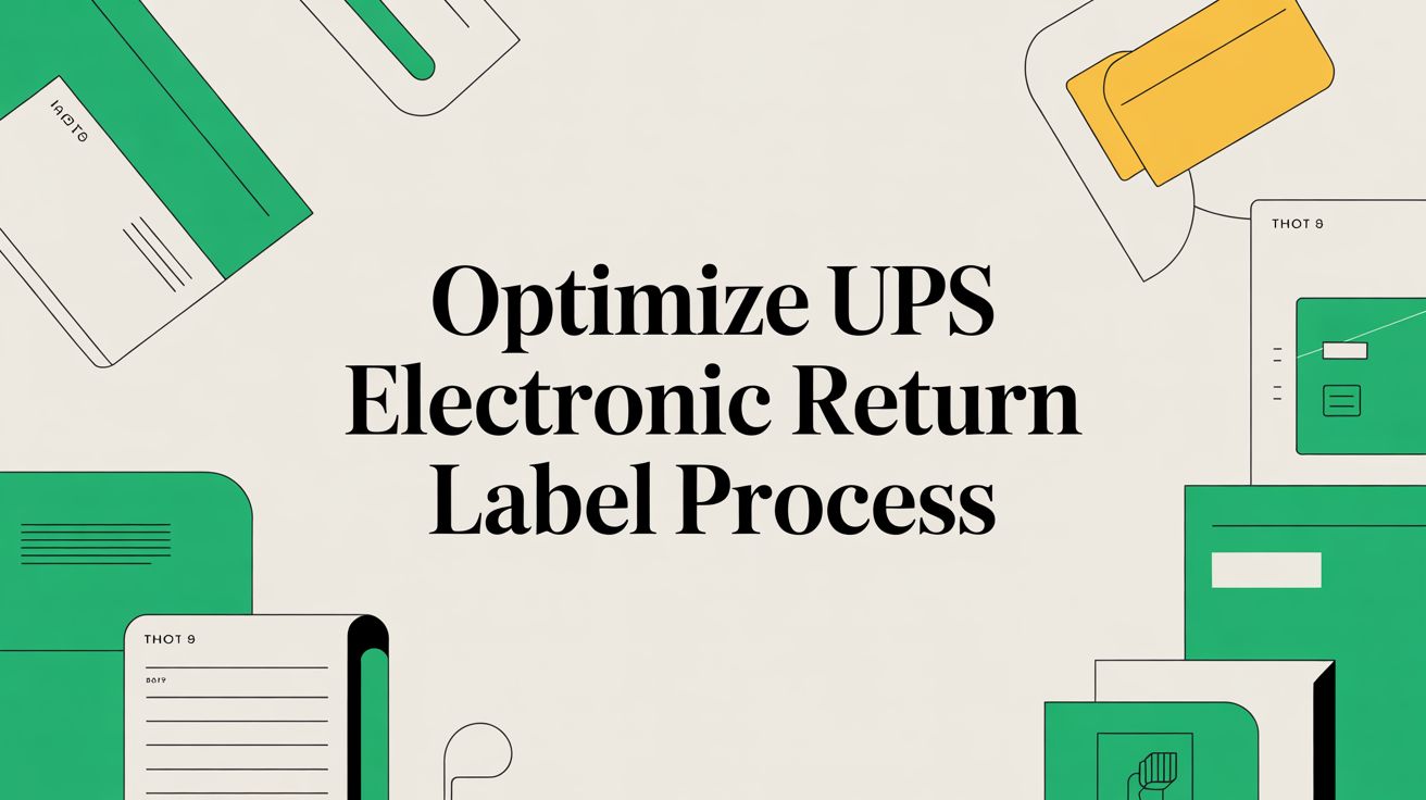 Optimize UPS Electronic Return Label Process