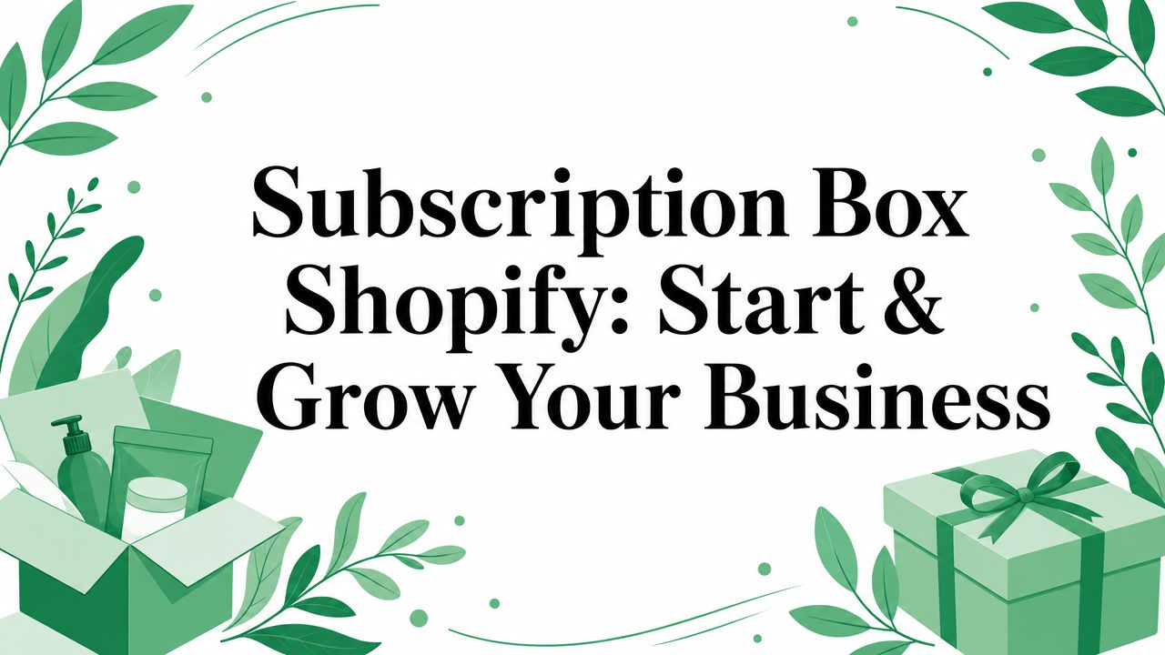 Subscription Box Shopify: Start & Grow Your Business