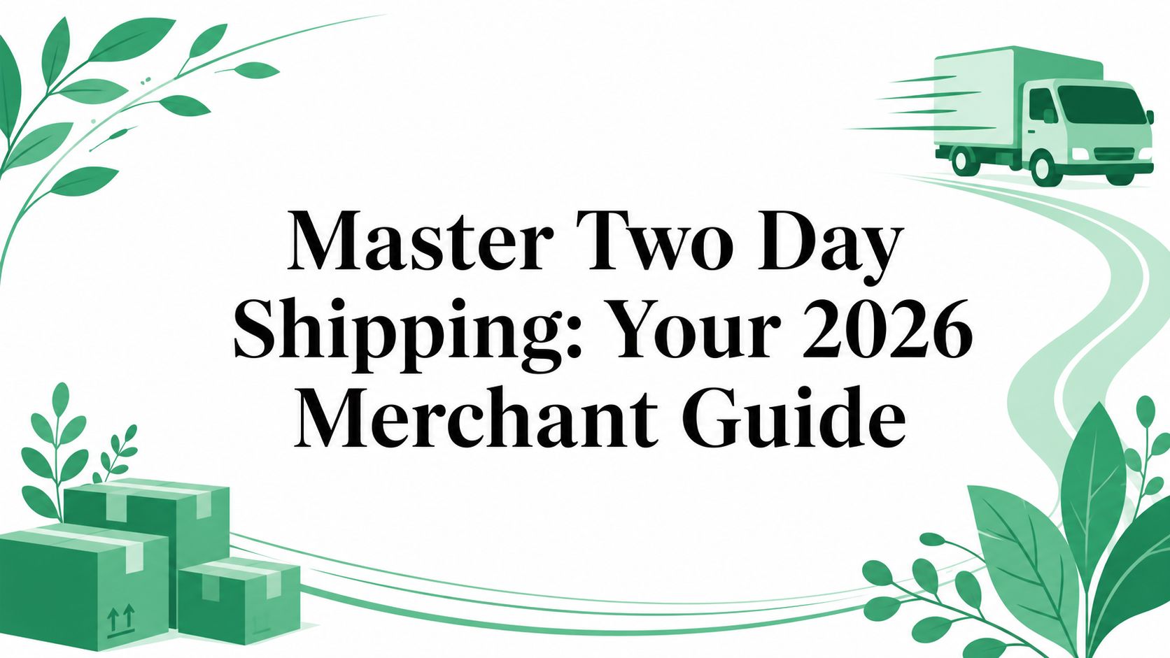 Master Two Day Shipping: Your 2026 Merchant Guide