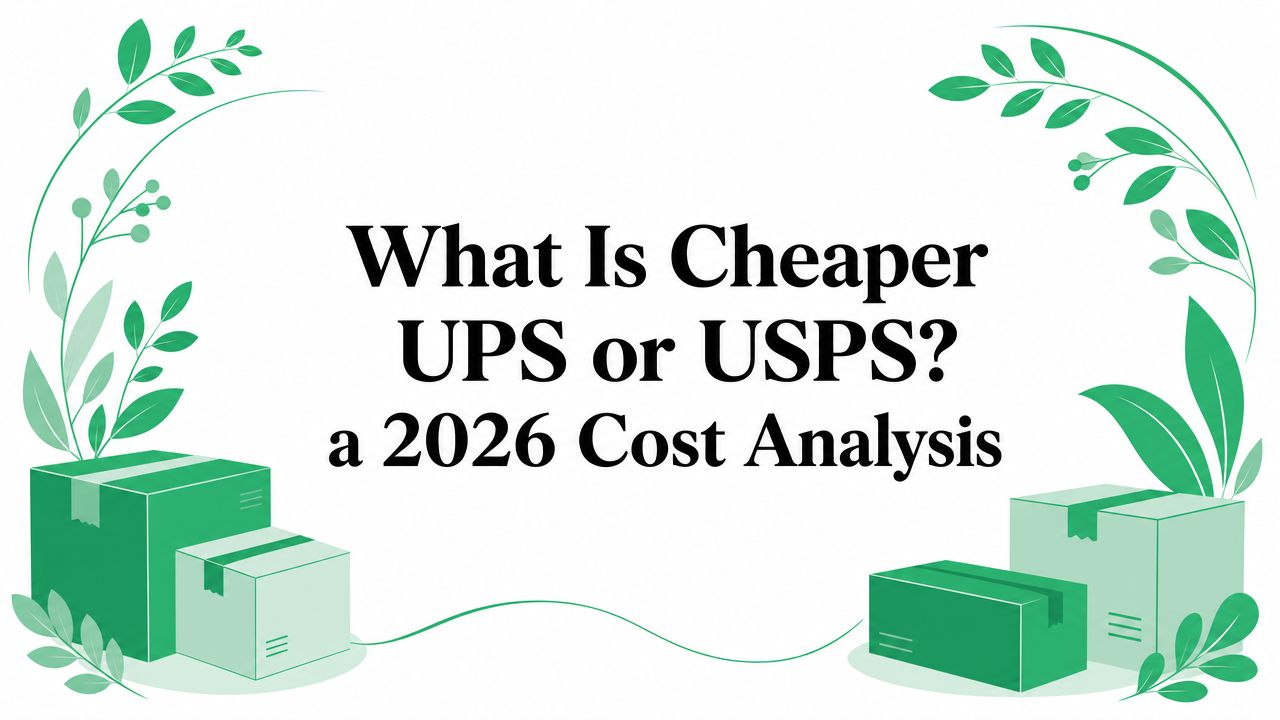 What Is Cheaper UPS or USPS? a 2026 Cost Analysis