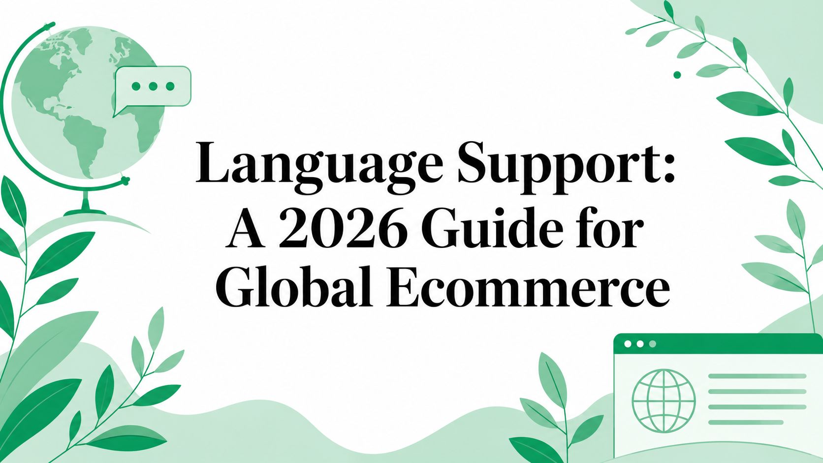 Language Support: A 2026 Guide for Global Ecommerce